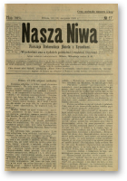 Наша Ніва (1906-1915), 17/1908