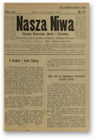 Наша Ніва (1906-1915), 20/1908