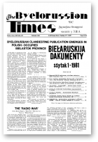 The Byelorussian Times, 33/1981