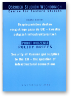 Łoskot Agata, Bezpieczeństwo dostaw rosyjskiego gazu do UE